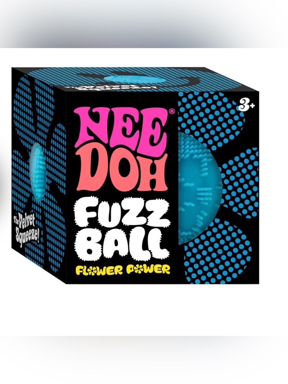 Nee Doh Fuzz Ball Flower Power - Blue